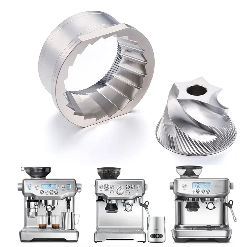 Breville Espresso Barista Express - Muelas Cónicas Superiores e Inferiores de