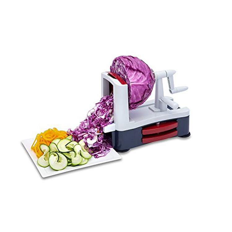Spiralizer Vegetable Noodle - Molinillo rebanador de tres hojas en