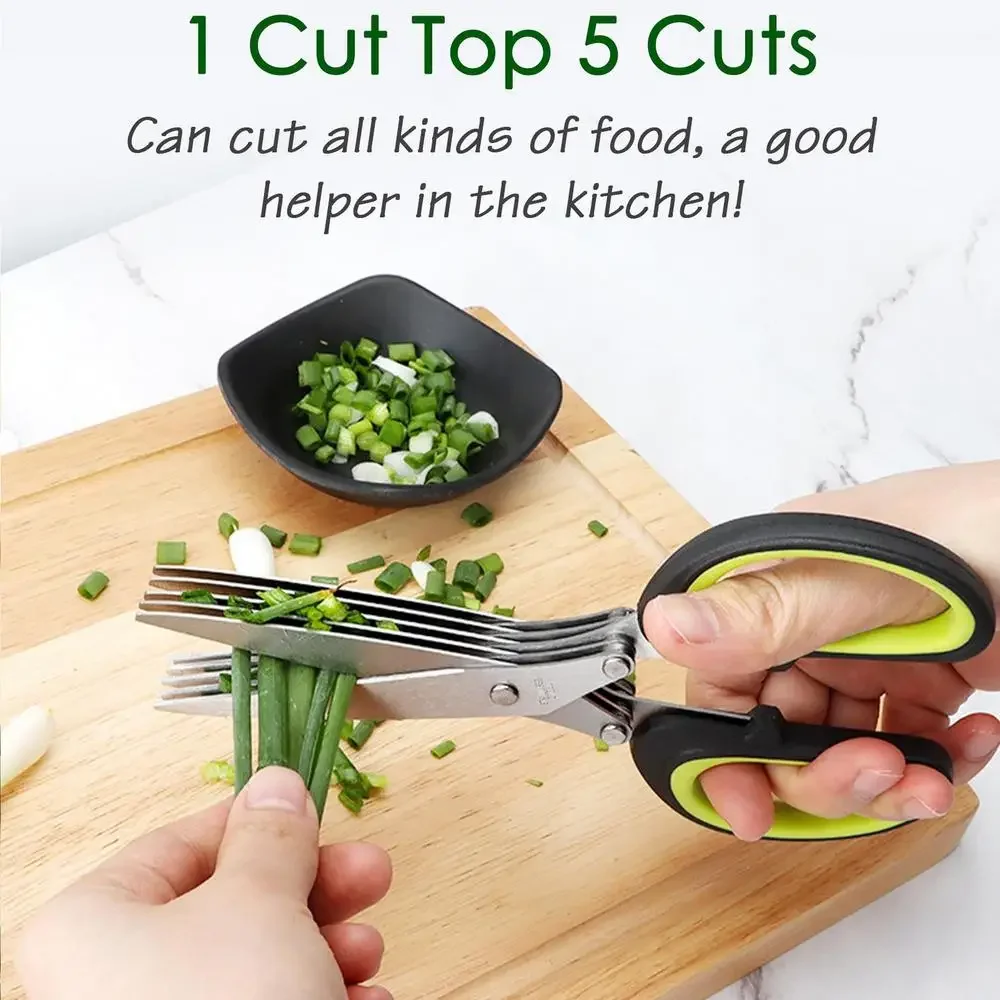 Herb Scissors 5 Blade - Tijeras multicapa, tijeras de cocina, 5
