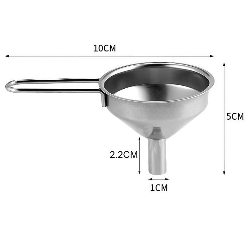 Kitchen Gadgets For Small Kitchens - Embudo de acero inoxidable con mango,