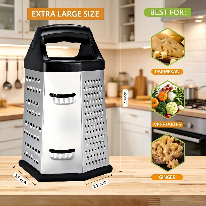 Cheese Grater Box - Rallador de caja de acero inoxidable