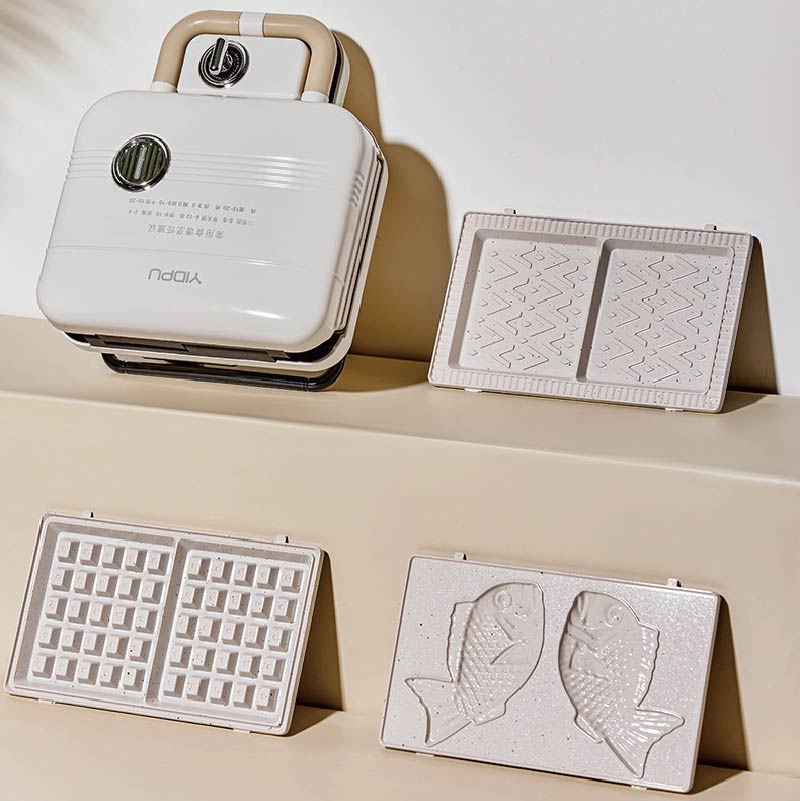 Breakfast Sandwich Maker - Sandwichera eléctrica multifuncional de 750W, máquina