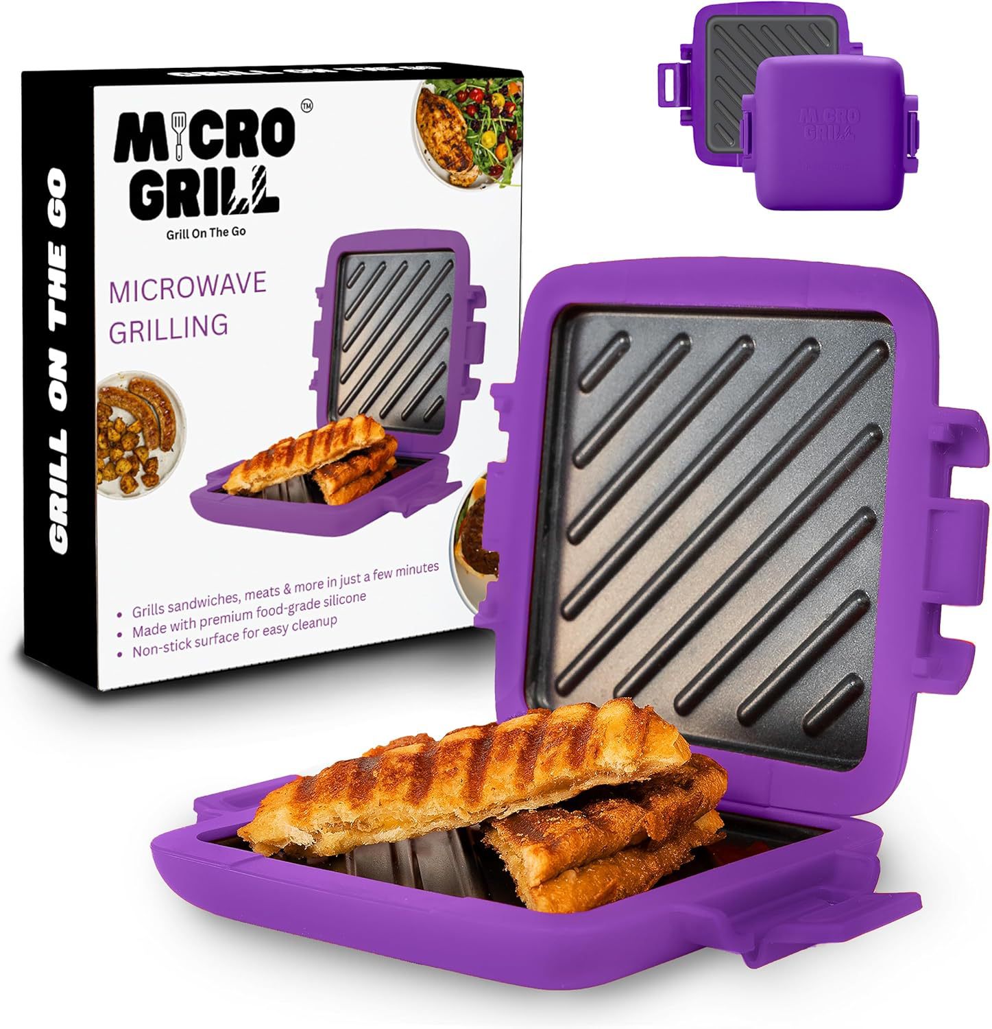 Breakfast Sandwich Maker - Utensilios para hornear sándwiches con microondas