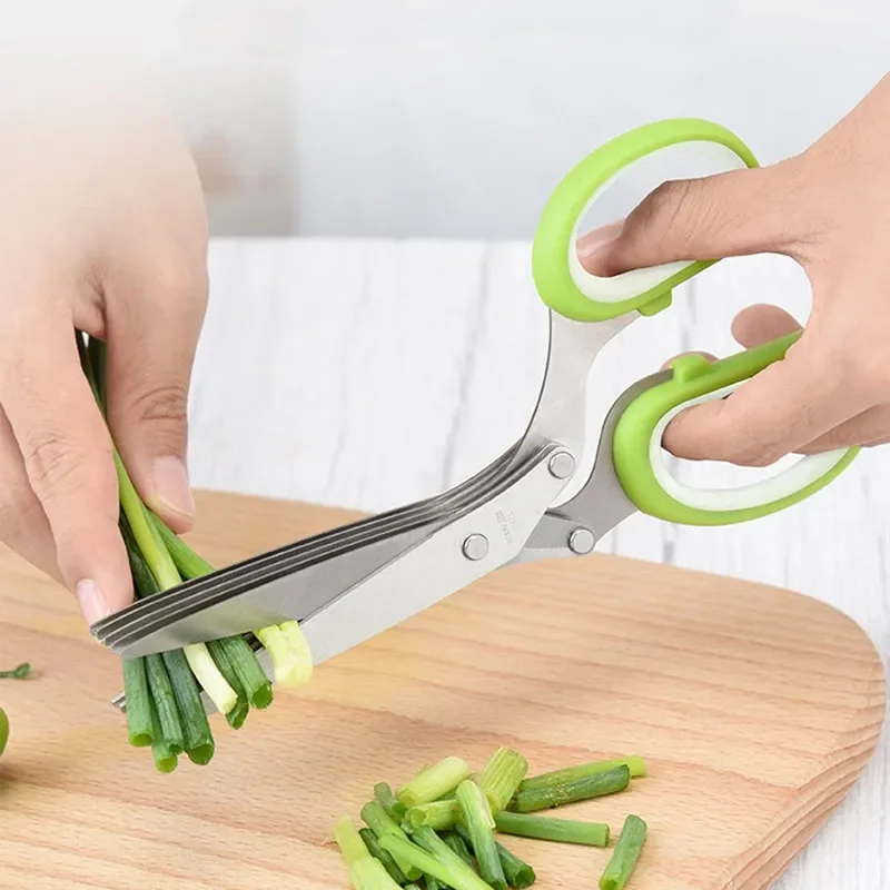 Herb Scissors 5 Blade - Tijeras para Hierbas de Acero Inoxidable,