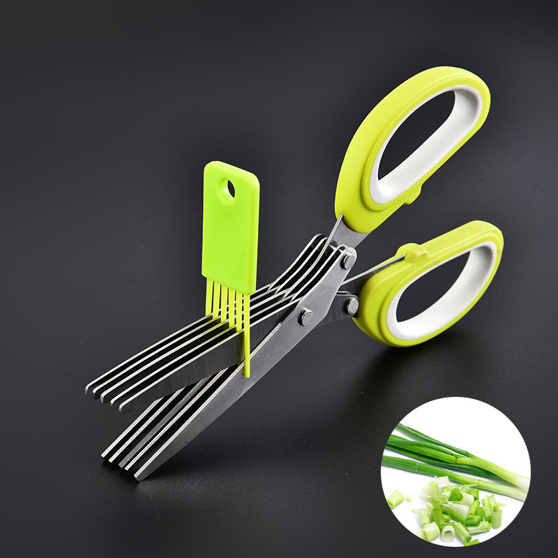 Herb Scissors 5 Blade - Tijeras para hierbas de acero inoxidable,