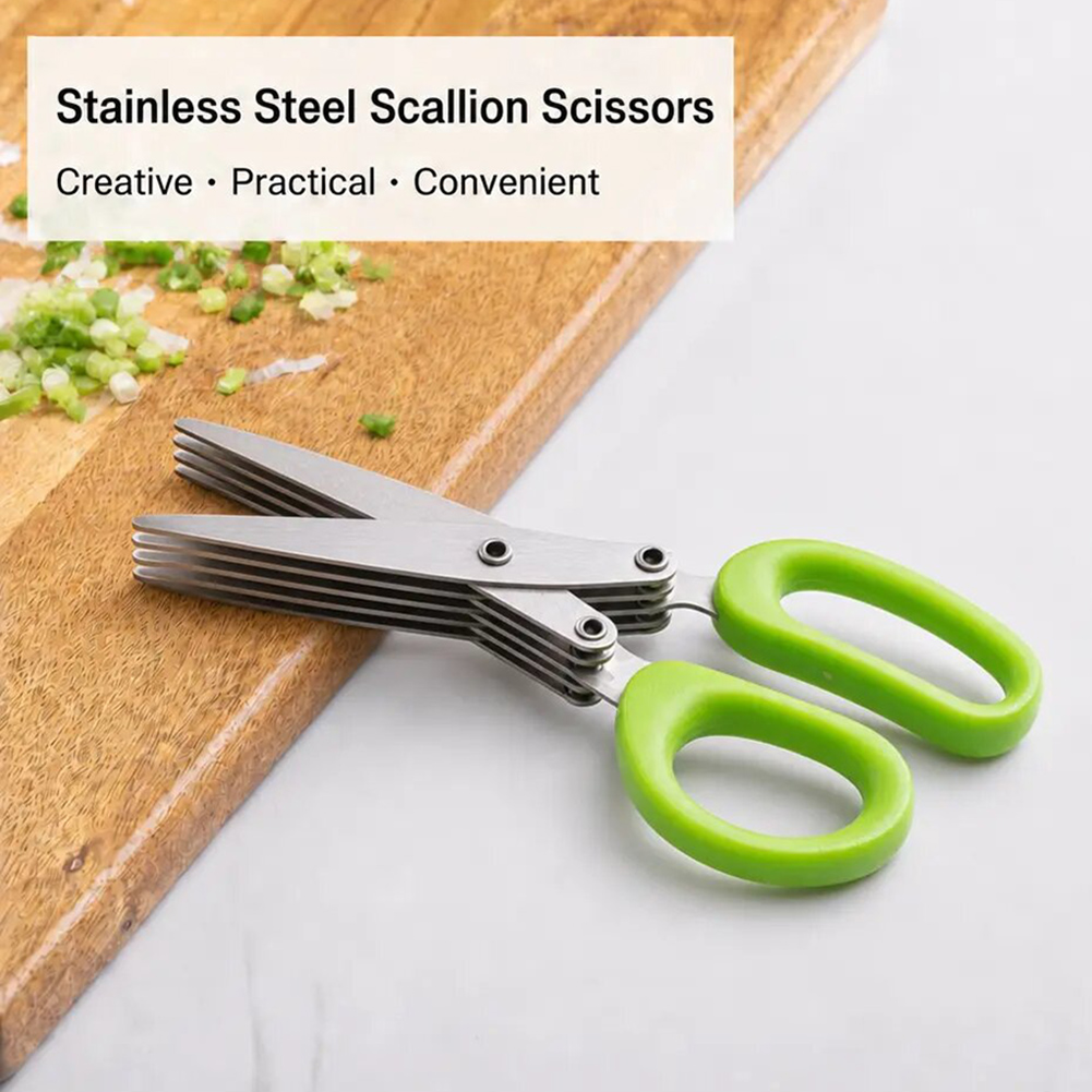 Tijeras para Hierbas de Acero  - Herb Scissors 5 Blade reseña y precio