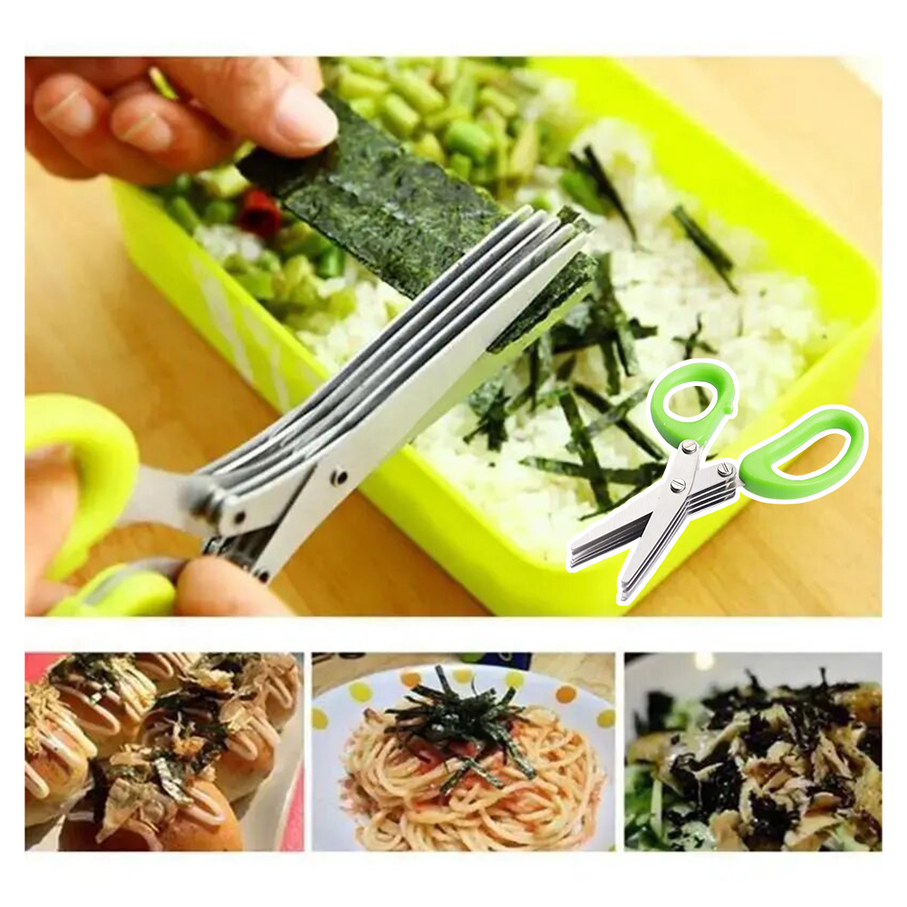 Tijeras para Hierbas de Acero  - Herb Scissors 5 Blade reseña y precio