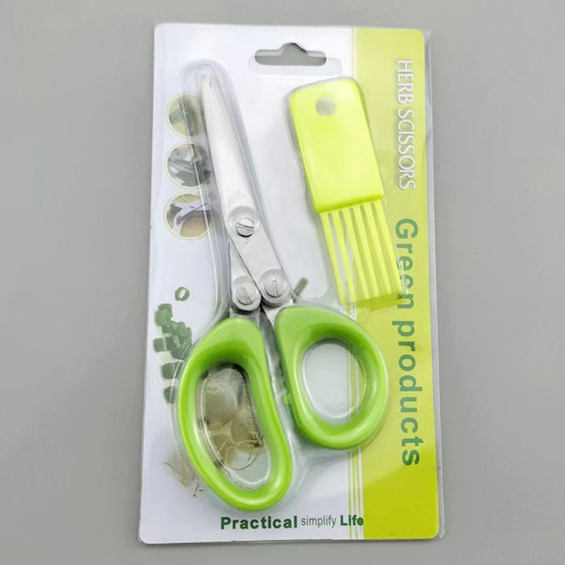 Tijeras de cocina multicapa de - Herb Scissors 5 Blade reseña y precio