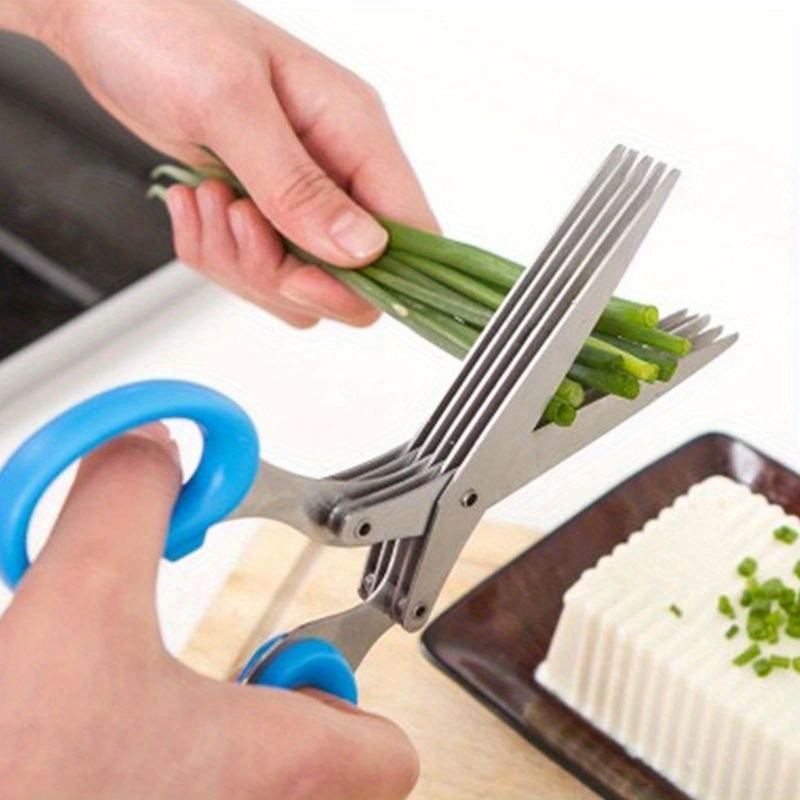 Tijeras de cocina de acero ino - Herb Scissors 5 Blade reseña y precio