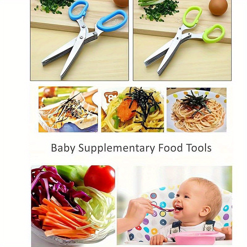 Tijeras de cocina de acero ino - Herb Scissors 5 Blade reseña y precio