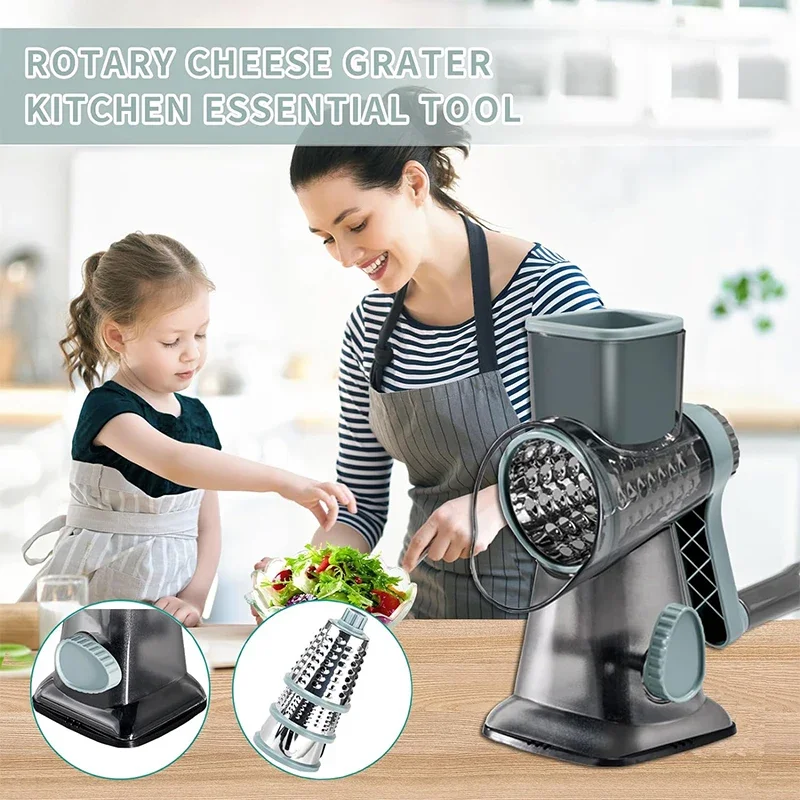 Rallador de Queso Rotatorio 3  - Cheese Grater Box reseña y precio