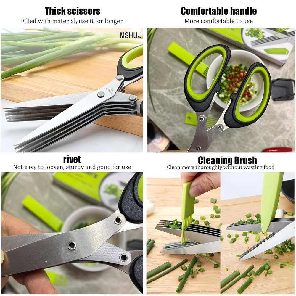 Tijeras multicapa, tijeras de  - Herb Scissors 5 Blade reseña y precio