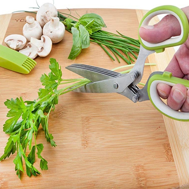 Tijeras de hierbas con 5 cuchi - Herb Scissors 5 Blade reseña y precio
