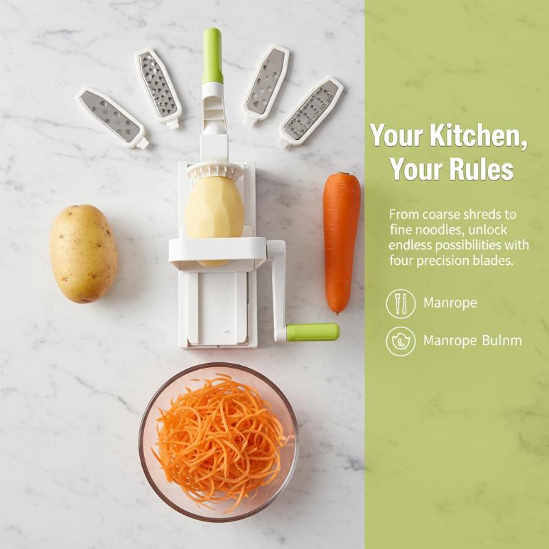 Espiralizador de Verduras 4 en - Spiralizer Vegetable Noodle reseña y precio