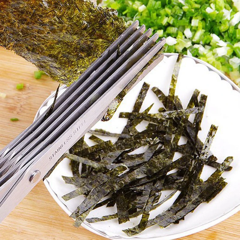Tijeras de cebollino con hoja  - Herb Scissors 5 Blade reseña y precio