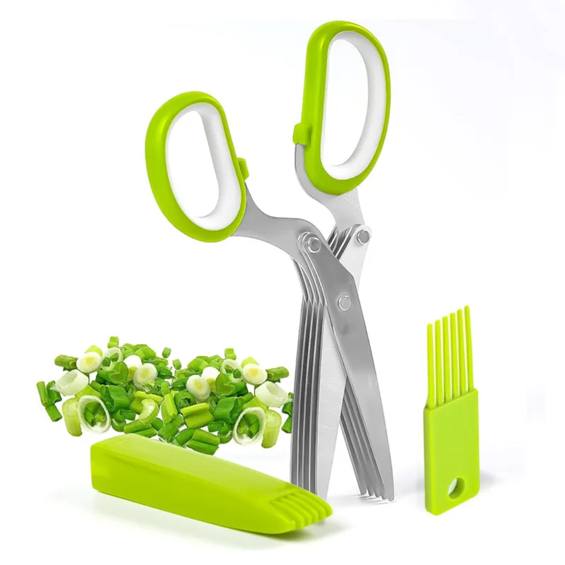 Tijeras para Hierbas de Acero  - Herb Scissors 5 Blade reseña y precio
