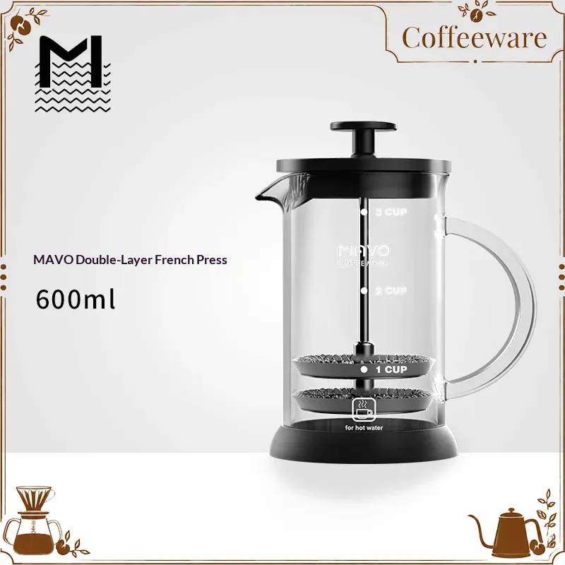 Cafetera francesa MAVO con fil - French Press Coffee Maker reseña y precio