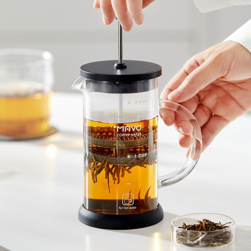 Cafetera francesa MAVO con fil - French Press Coffee Maker reseña y precio
