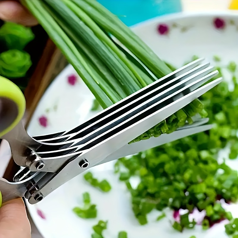 Tijeras para Hierbas de Acero  - Herb Scissors 5 Blade reseña y precio