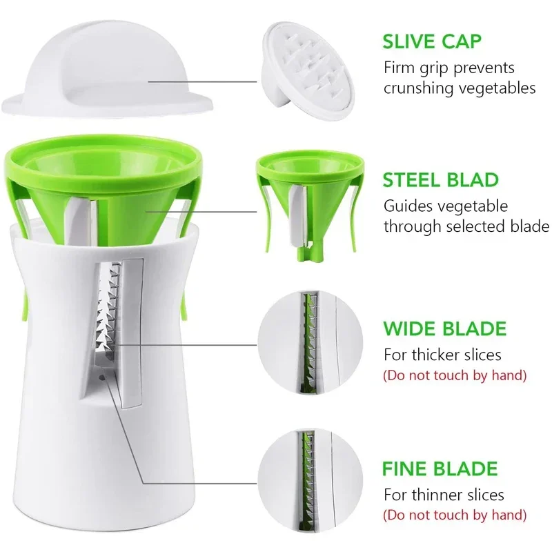 LMETJMA-Rebanador de verduras  - Spiralizer Vegetable Noodle reseña y precio