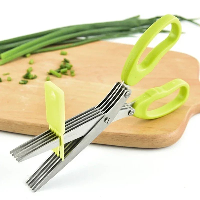 Tijeras de cocina multifuncion - Herb Scissors 5 Blade reseña y precio