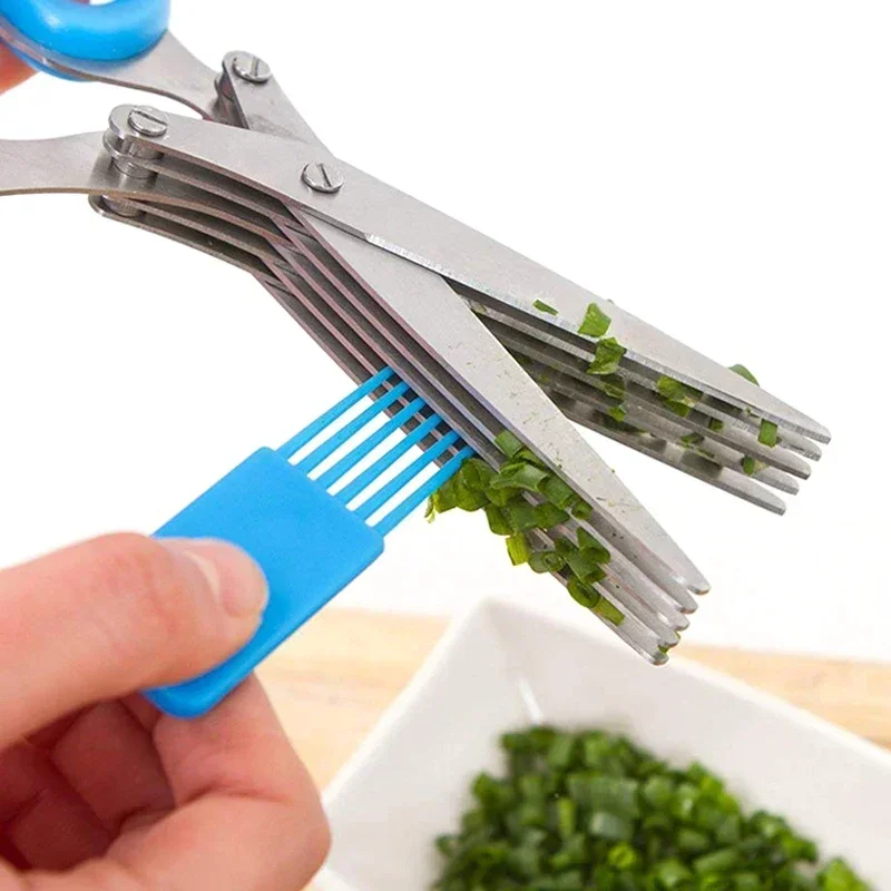 Tijeras de cocina de 5 hojas,  - Herb Scissors 5 Blade reseña y precio